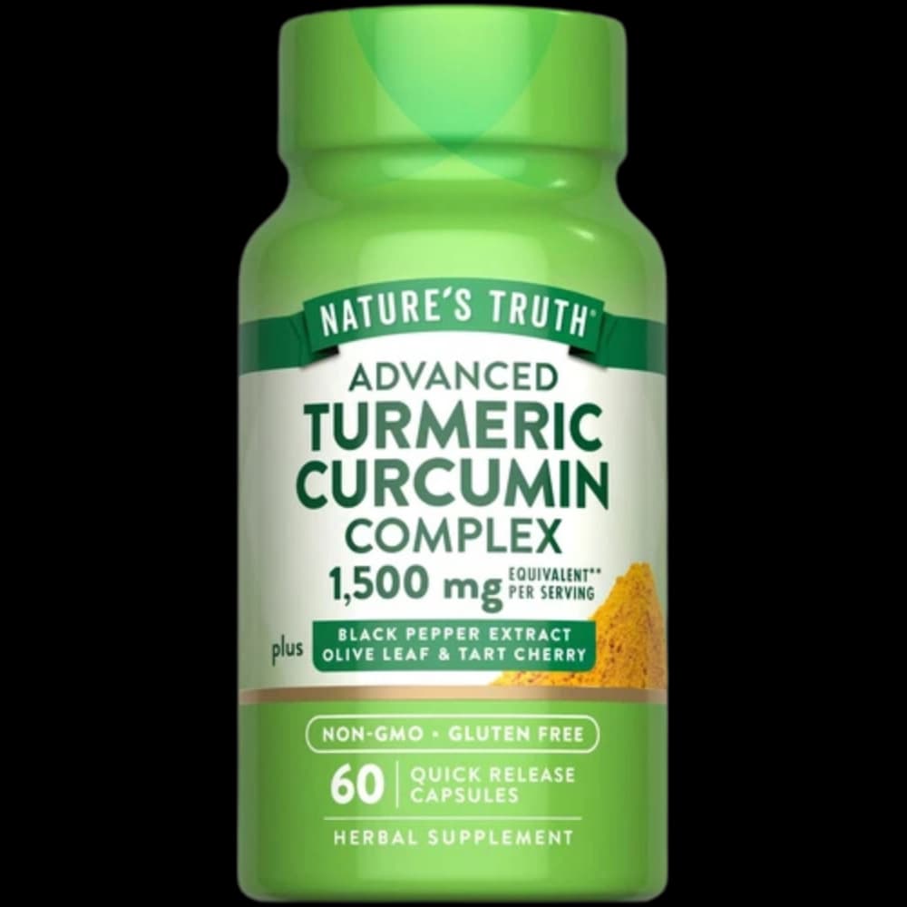 Turmeric Curcumin with BioPerine 1500mg bottle front view